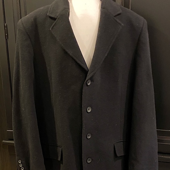 Mens Claiborne Wool Overcoat - Picture 1 of 3